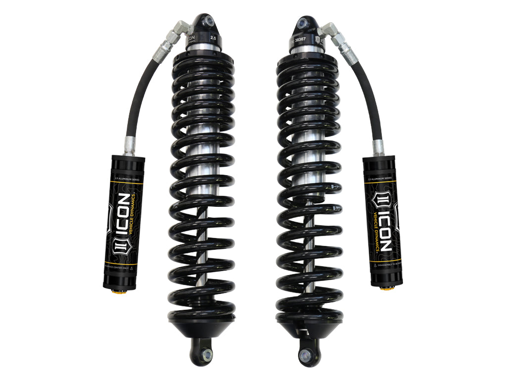 ICON 2008-2016 Ford F-250/350 4WD Diesel Front 7-9" Lift VS 2.5 Coilover Conversion for Fabricated Hoop Remote Res