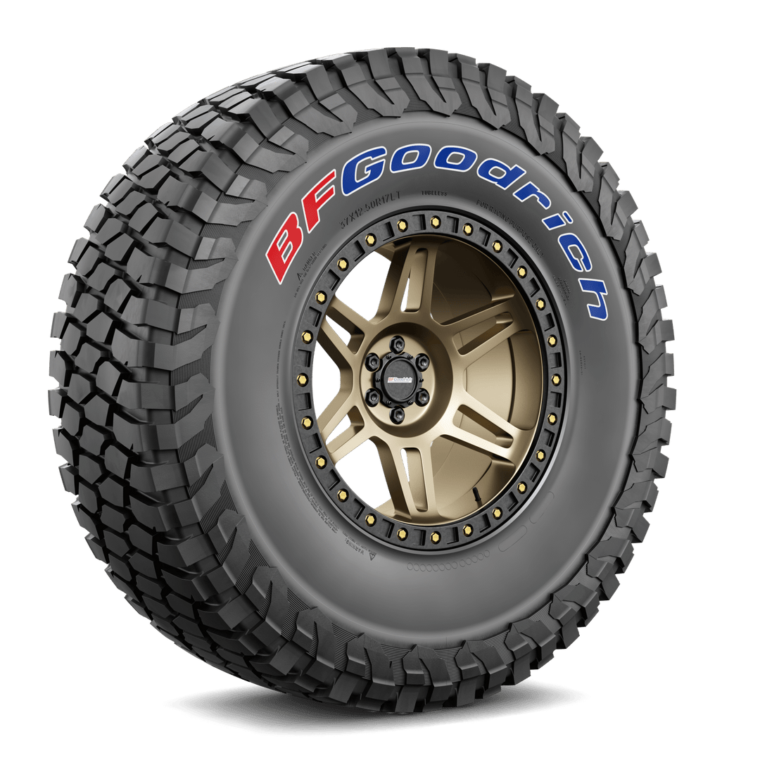 BFGoodrich Baja T/A KR2 race tire tread and sidewall, official BFGoodrich image