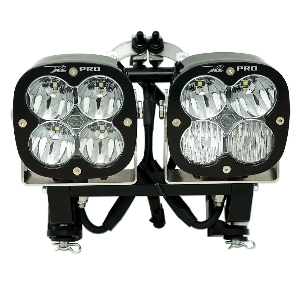Dual Motorcycle Race Light Clear Lens XP Pro Series 500011