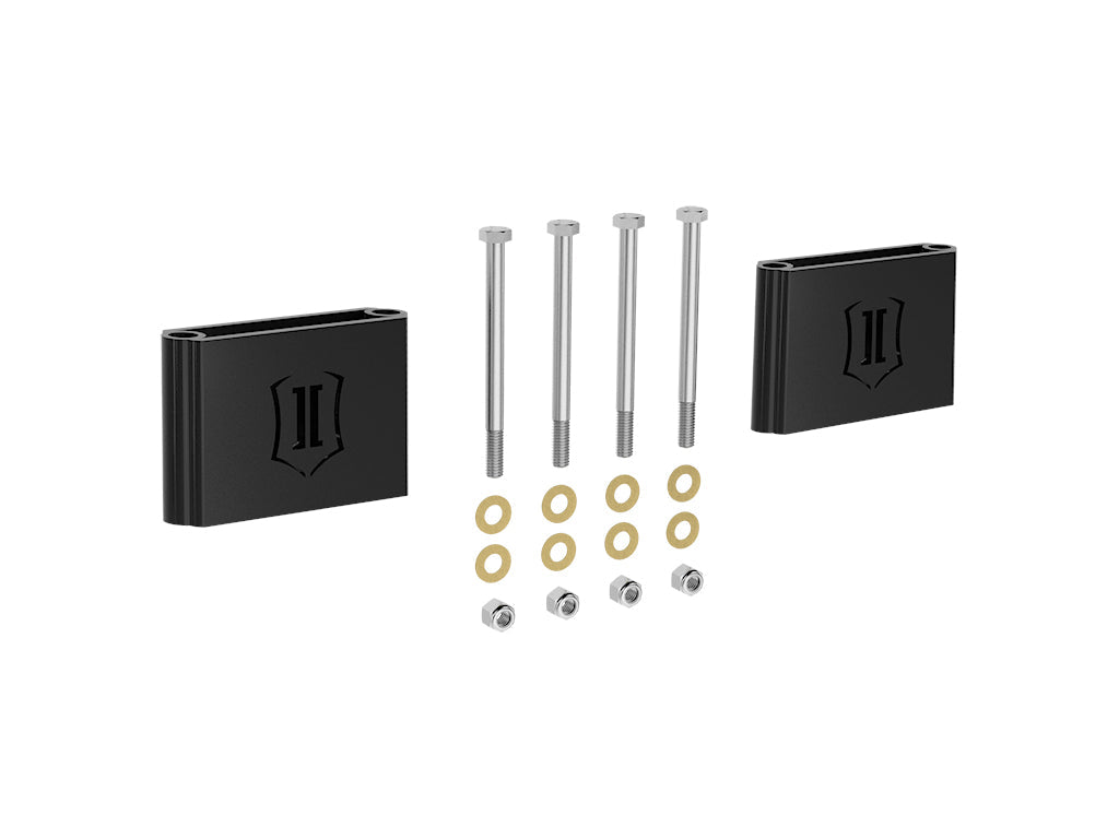 ICON 1999-2004 Ford F-250 & F-350 Super Duty 4WD/2000-2005 Excursion 4WD Front 3.5" Bump Stop Spacer Kit