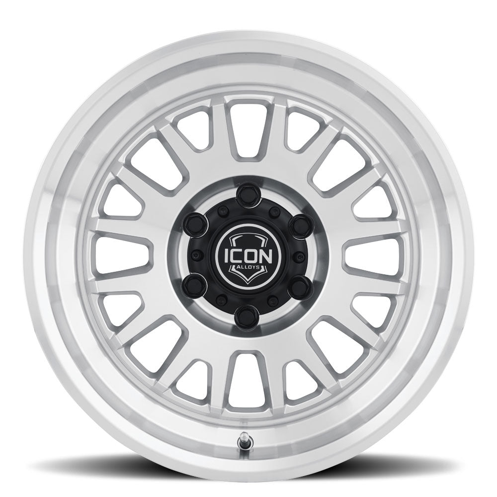 ICON Alloys Anza Silver Machined 17x8.5 6x135 6mm Offset 5" BS (8217856350SM)