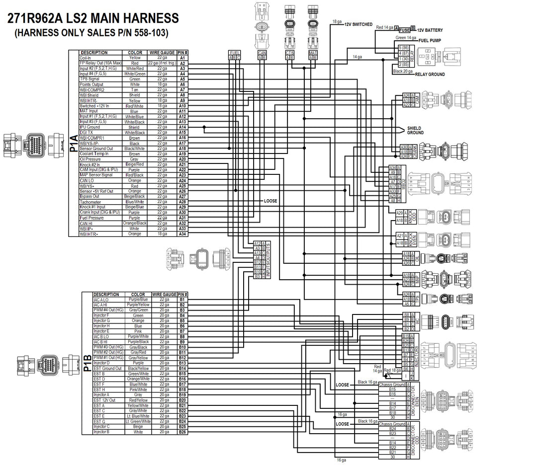 HP EFI ECU & Harness Kits | SKU 550-603N