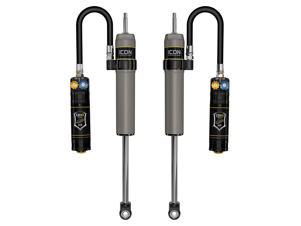 ICON 2024-2026 Toyota Tacoma 0-1" Lift Rear VS 2.5 Aluminum Shocks Remote Res w/CDXS Pair