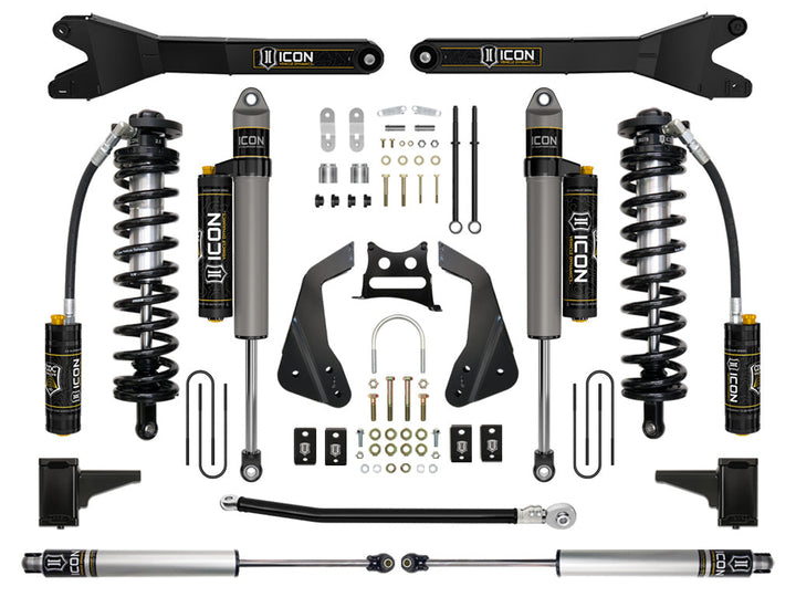 ICON 2005-07 Ford F250/F350 4-5.5" Lift Stage 5 Coilover Conversion w/Radius Arm (K63115R)