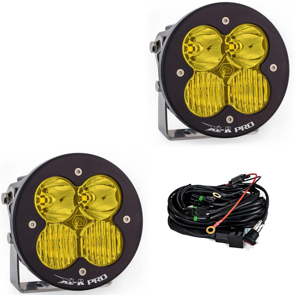 LED Light Pods Baja Amber Lens Driving Combo Pattern Pair XL R Pro Series 537813