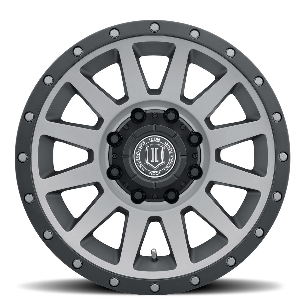 ICON Alloys Compression HD Titanium 18x9 8x6.5 12mm Offset 5.5" BS (2018908055TT)