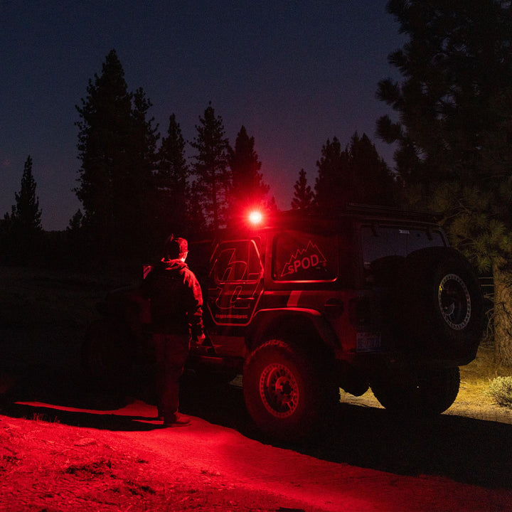 S2 Red LED Auxiliary Light Pod Work/Scene Clear