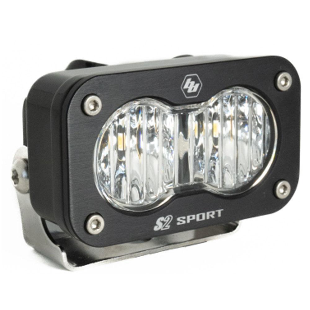 LED Work Light Clear Lens Wide Cornering Pattern Each S2 Sport 540005