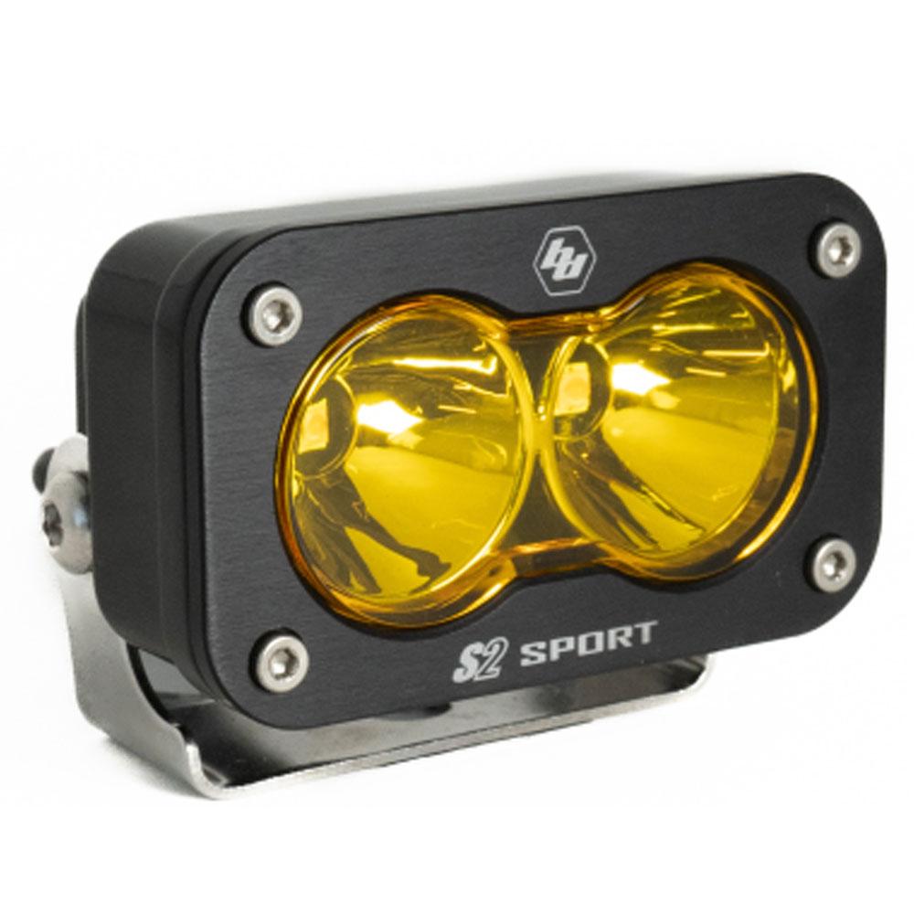 LED Work Light Baja Amber Lens Spot Pattern Each S2 Sport 540011
