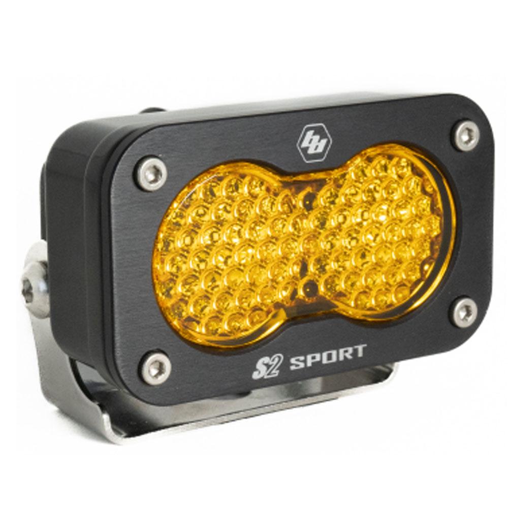 LED Work Light Baja Amber Lens Work/Scene Pattern Each S2 Sport 540016