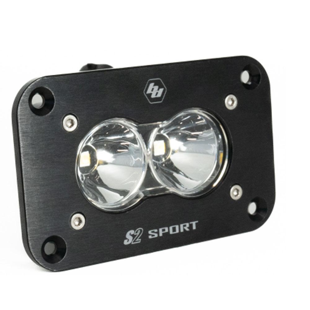LED Work Light Clear Lens Spot Pattern Flush Mount Each S2 Sport Baja Designs 541001
