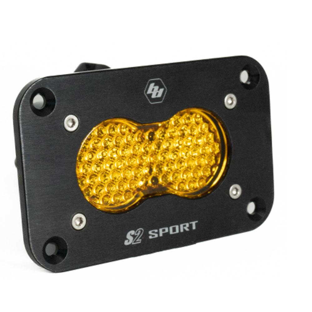 LED Work Light Baja Amber Lens Work/Scene Pattern Flush Mount Each S2 Sport 541016