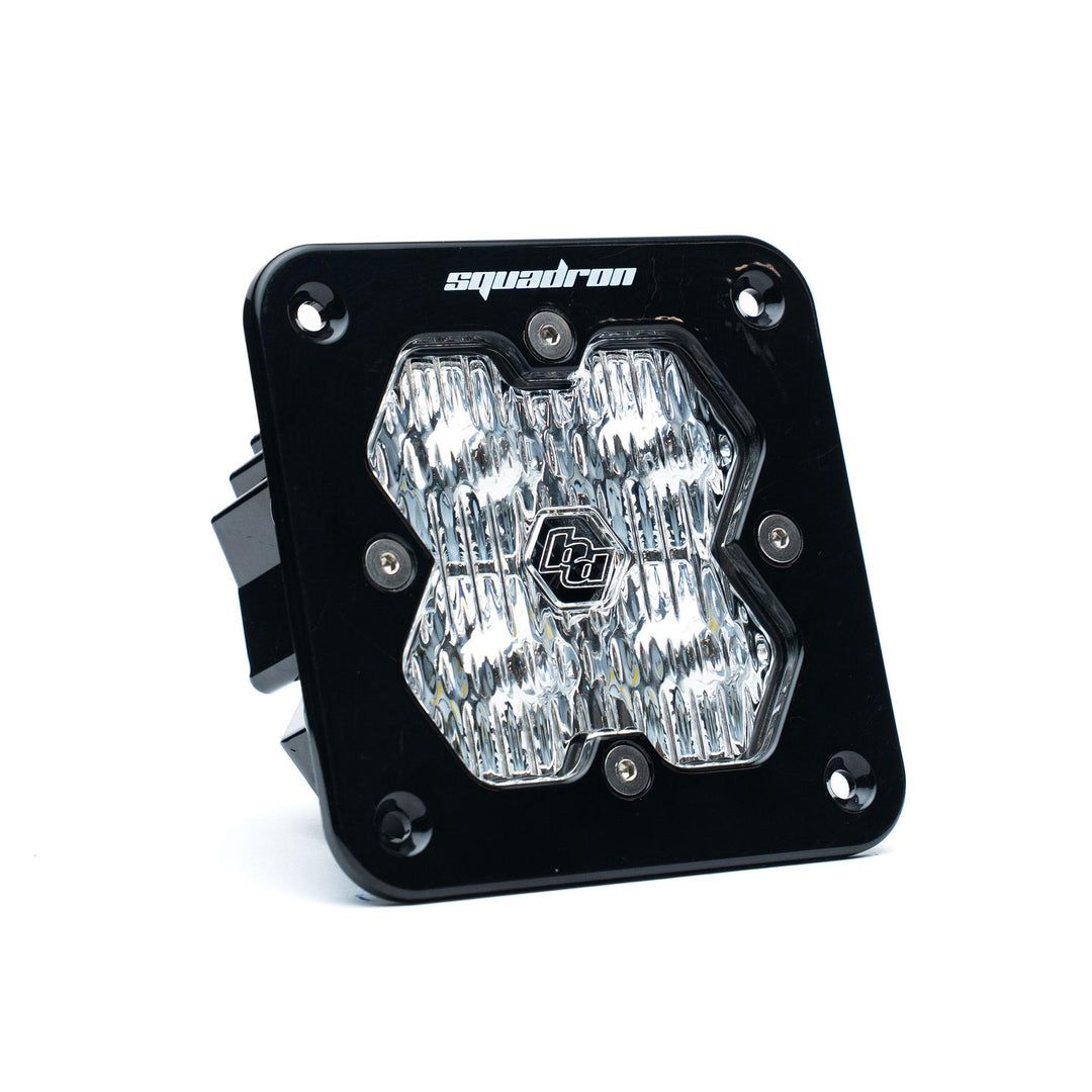 Squadron 2.0 Sport Black Flush Mount LED Auxiliary Light Pod Universal Clear Wide Cornering 55-1005-2