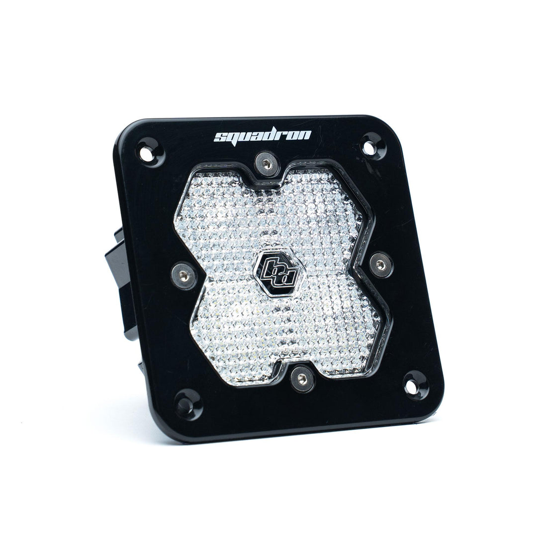 Squadron 2.0 Sport Black Flush Mount LED Auxiliary Light Pod Universal Clear Work/Scene 55-1006-2