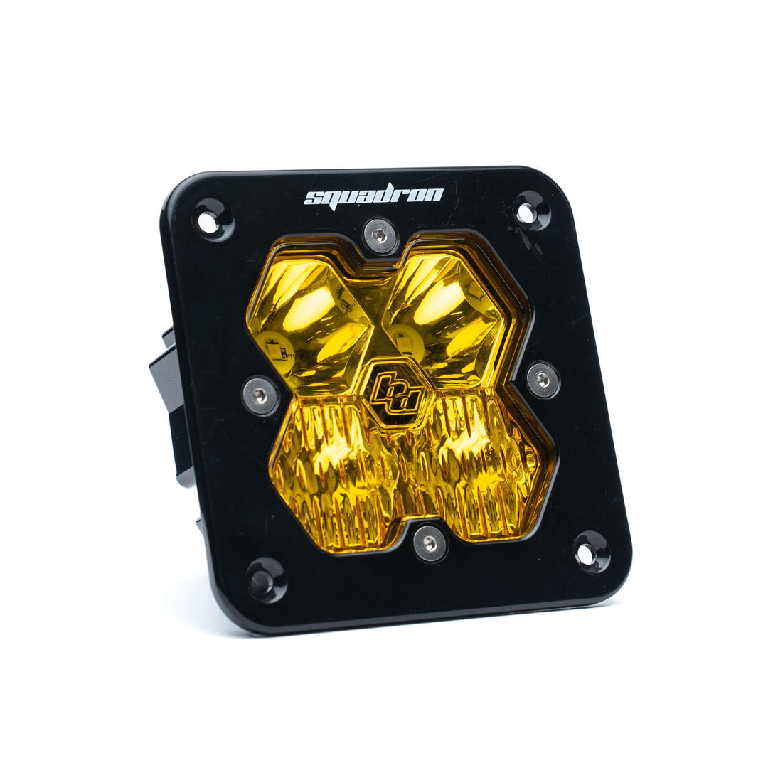 Squadron 2.0 Sport Black Flush Mount LED Auxiliary Light Pod Universal Baja Amber Driving/Combo 55-1013-2