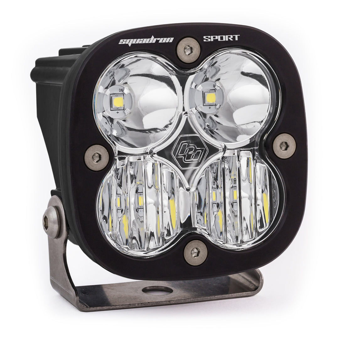 LED Light Pod Driving/Combo Pattern Clear Black Squadron Sport Baja Designs 550003