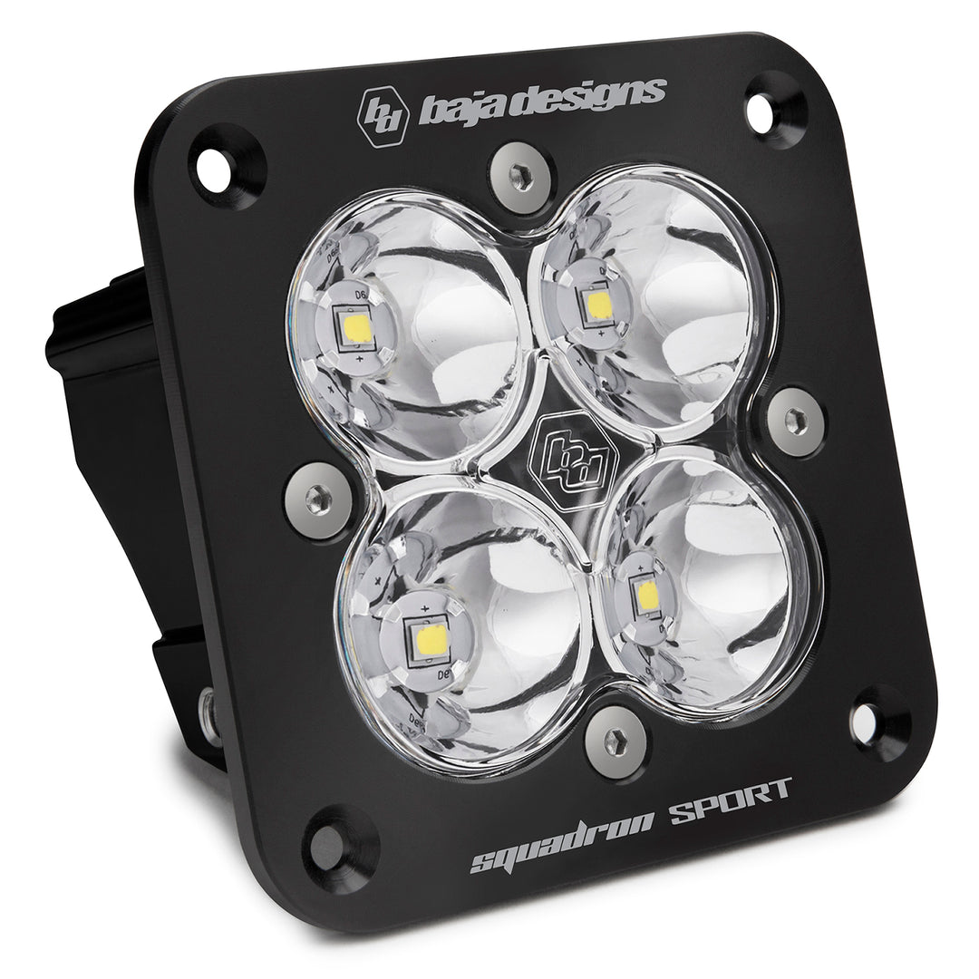 Flush Mount LED Spot Clear Black Squadron Sport Baja Designs 551001