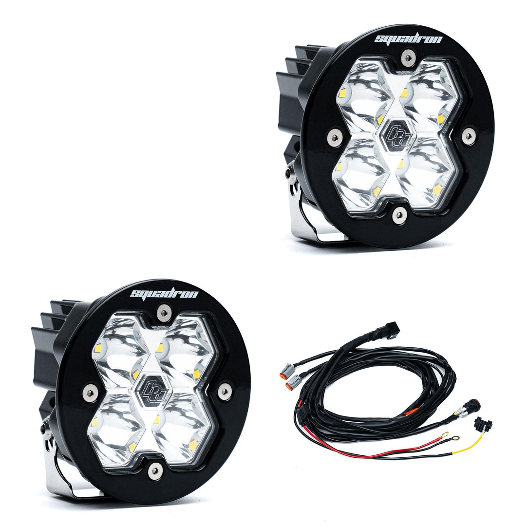 Squadron-R 2.0 Sport Black LED Auxiliary Light Pod Pair Universal Clear Spot 58-7801-2