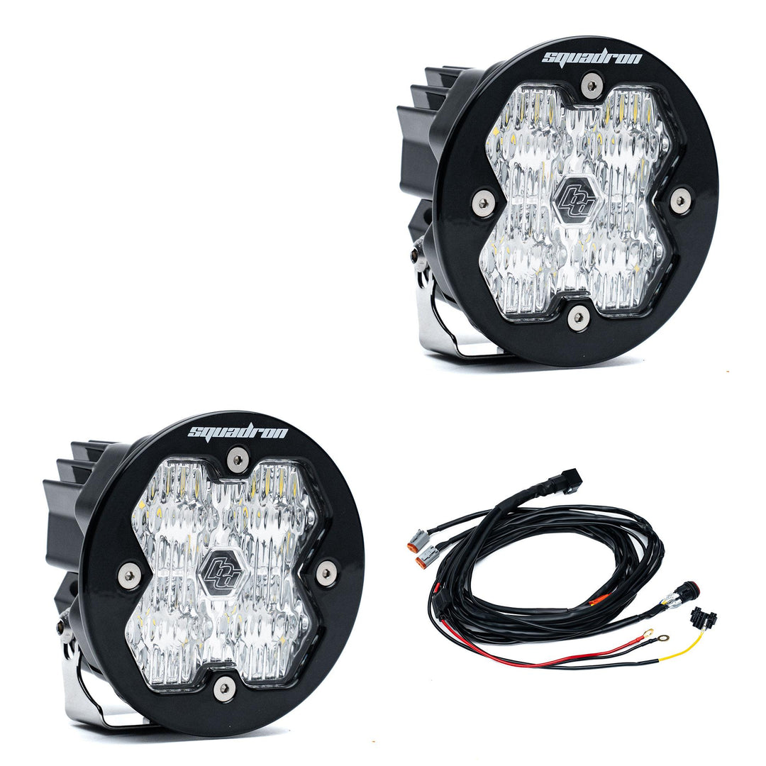 Squadron-R 2.0 Sport Black LED Auxiliary Light Pod Pair Universal Clear Wide Cornering 58-7805-2
