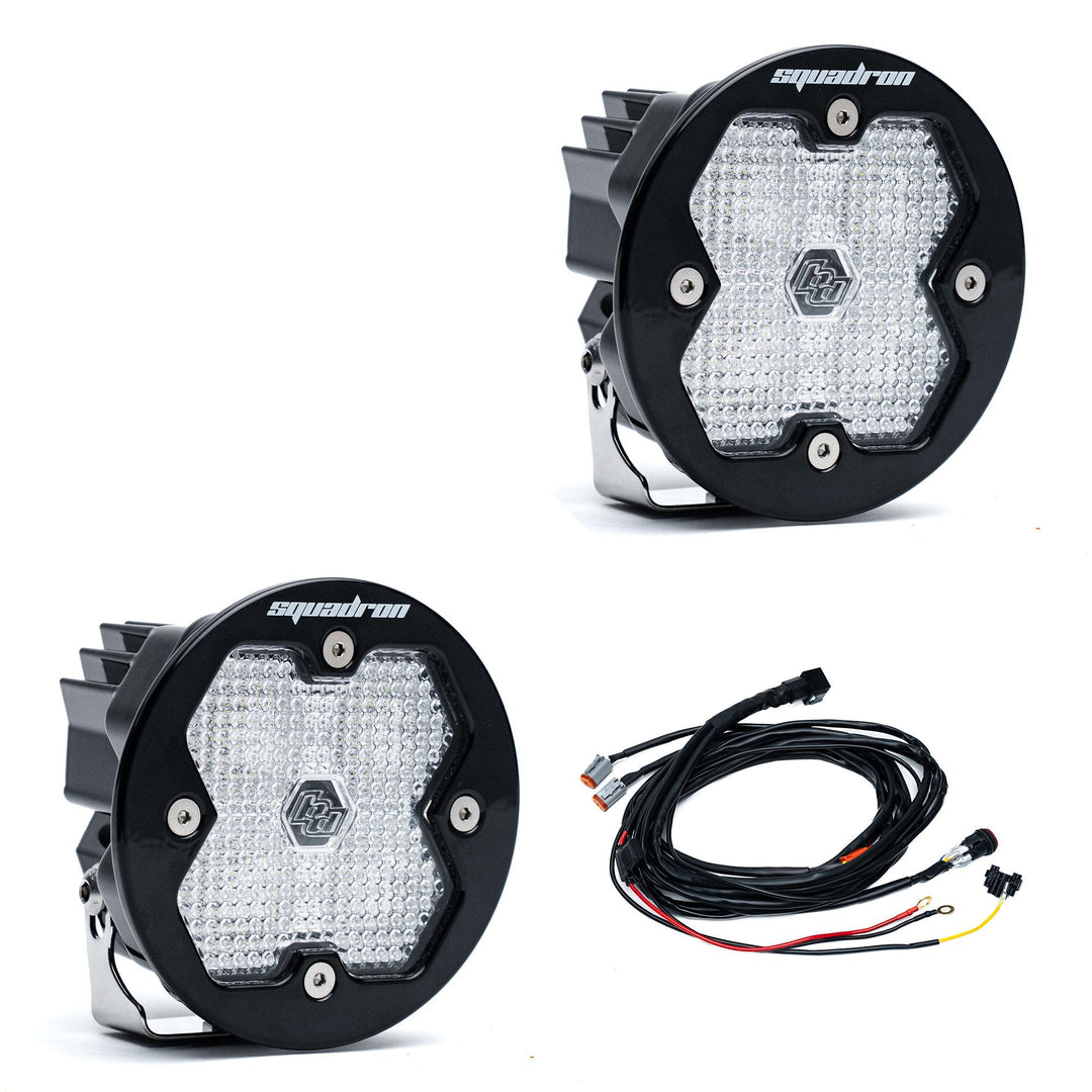 Squadron-R 2.0 Sport Black LED Auxiliary Light Pod Pair Universal Clear Work/Scene 58-7806-2