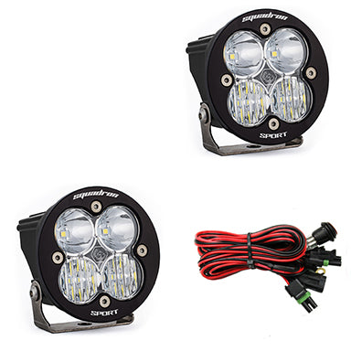 LED Light Pods Clear Lens Driving/Combo Pair Squadron R Sport Baja Designs 587803