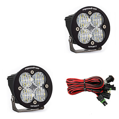 LED Light Pods Clear Lens Wide Cornering Pair Squadron R Sport Baja Designs 587805