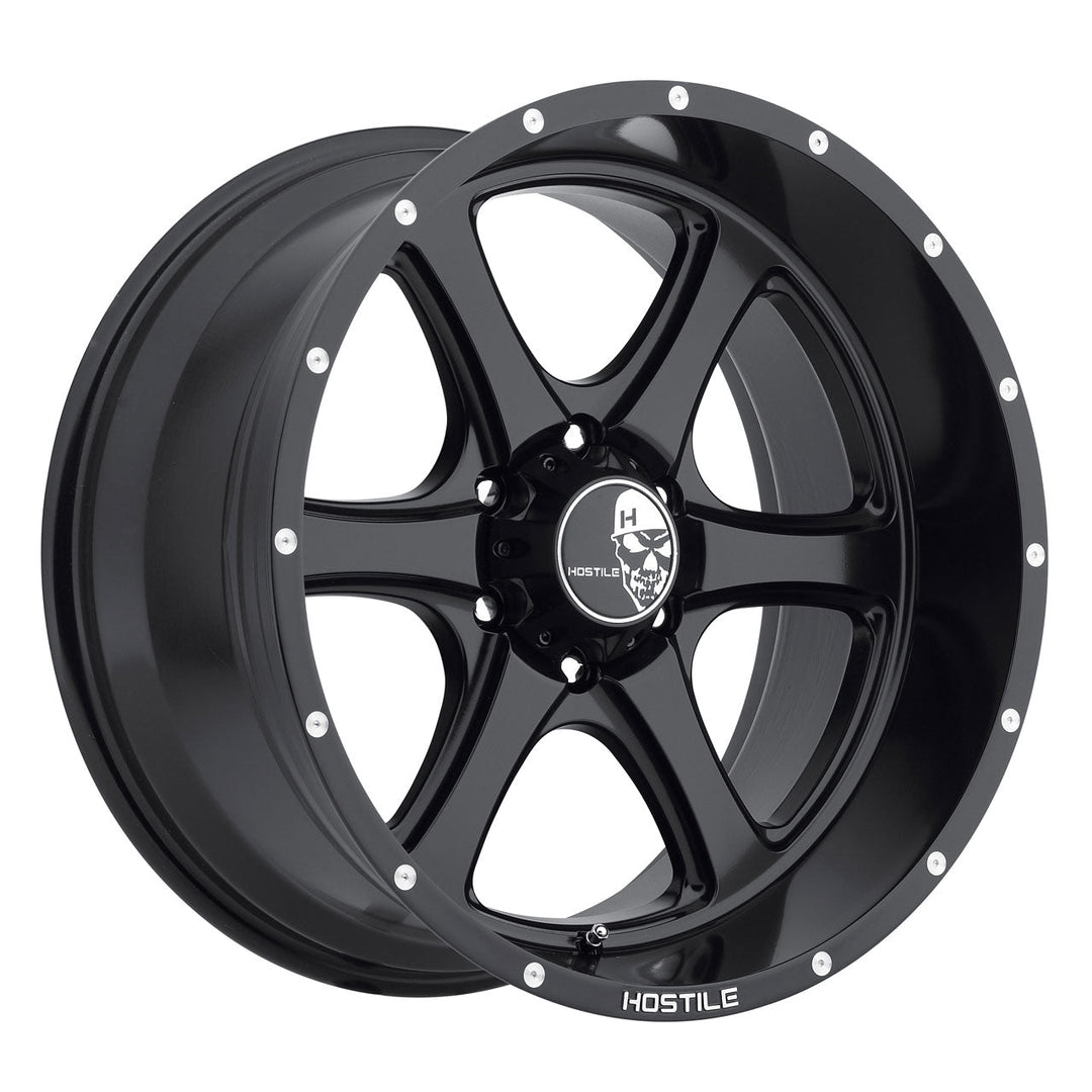Hostile H105 Exile-6 | 20x12 | 6 On 139.7 | Offset -44 | Satin Black | SKU H105-2012655047BB