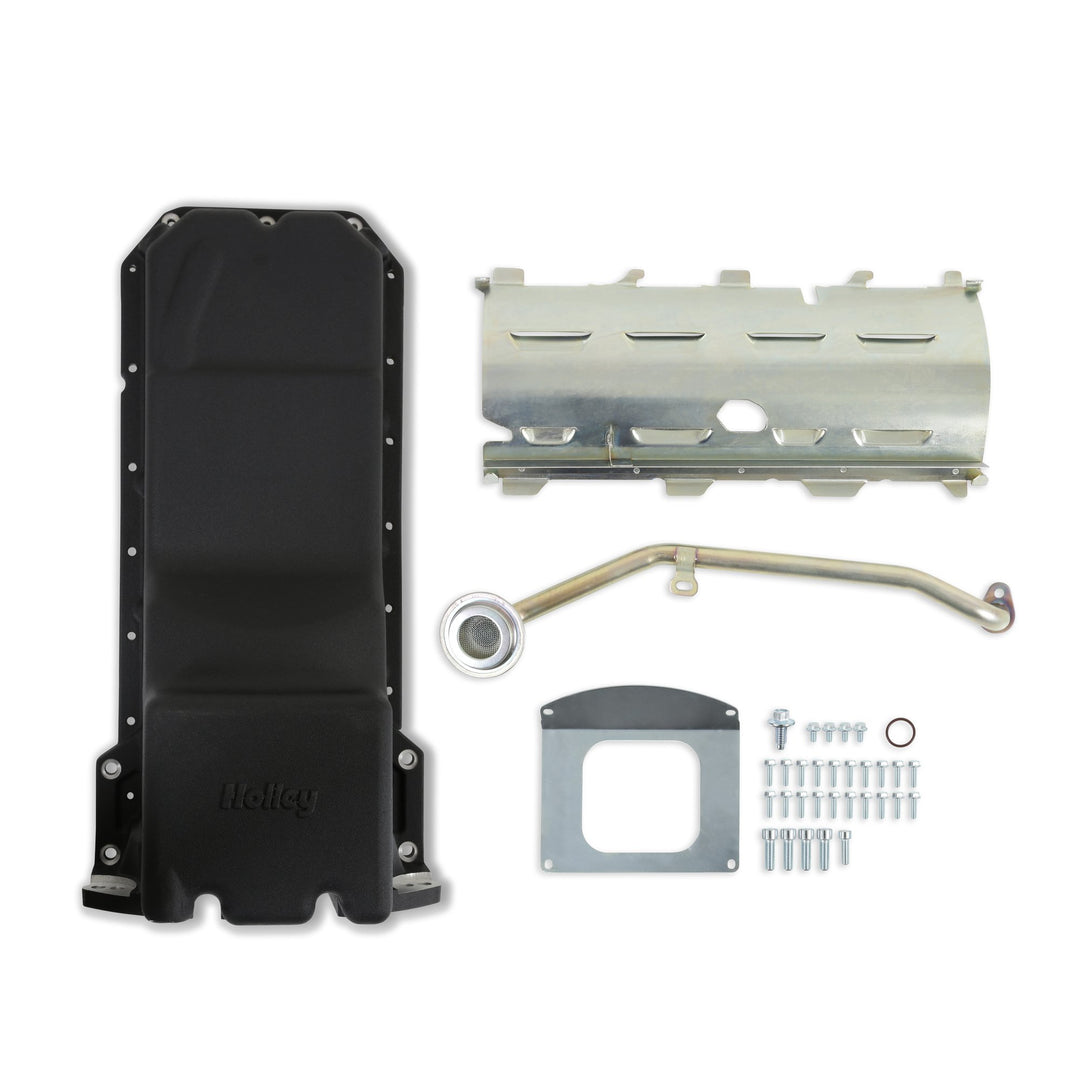 Holley Gen III Hemi Swap Oil Pan - Black | SKU 302-63BK