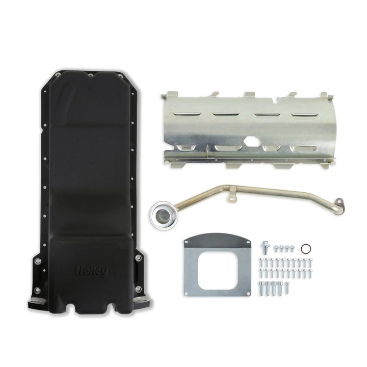 Holley Gen III Hemi Swap Oil Pan - Black | SKU 302-63BK