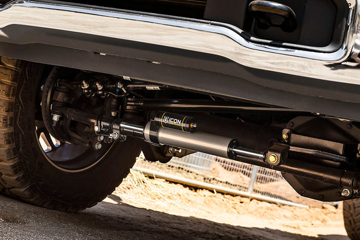 ICON 2023-2026 F-250/350 Ford Super Duty 4WD 2.5 Centerline Steering Stabilizer Kit Piggyback
