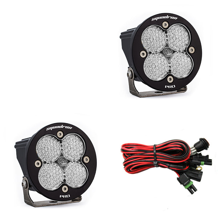 LED Light Pods Clear Lens Work/Scene Pair Squadron R Pro Baja Designs 597806