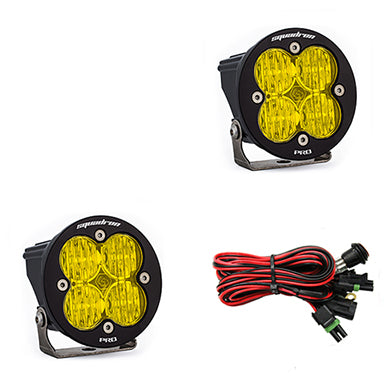 LED Light Pods Baja Amber Lens Wide Cornering Pair Squadron R Pro Baja Designs 597815