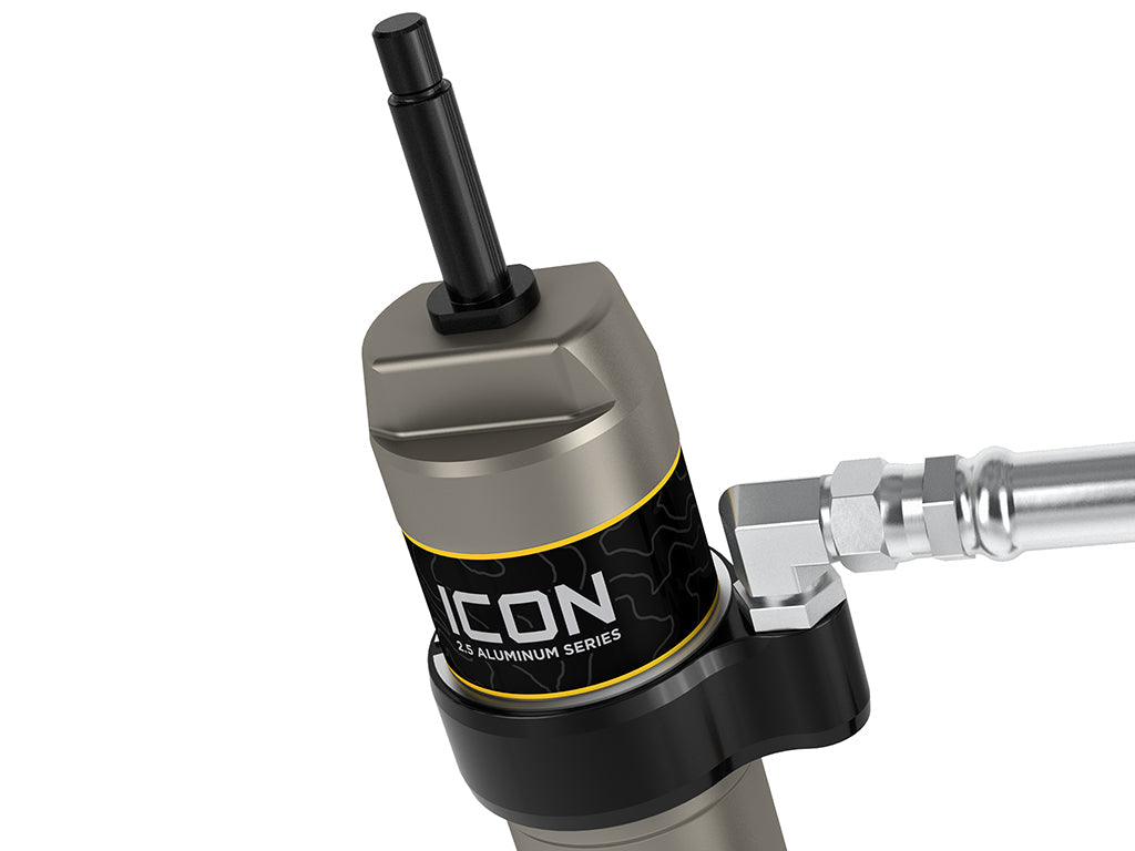 ICON 2005-2023 Toyota Tacoma Rear VS 2.5 Aluminum RXT Shocks Remote Reservoir w/ CDXS Pair