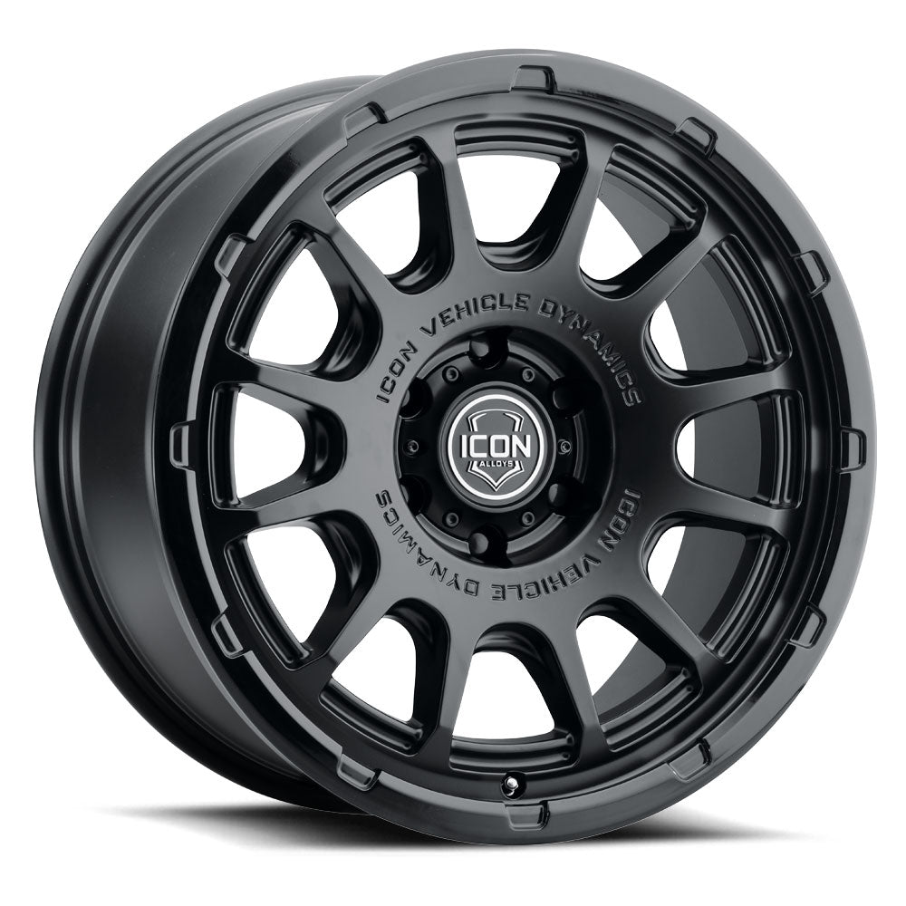 ICON Alloys Rancho Double Black 20x9 6x5.5 0mm Offset 5" BS (8420908350DB)