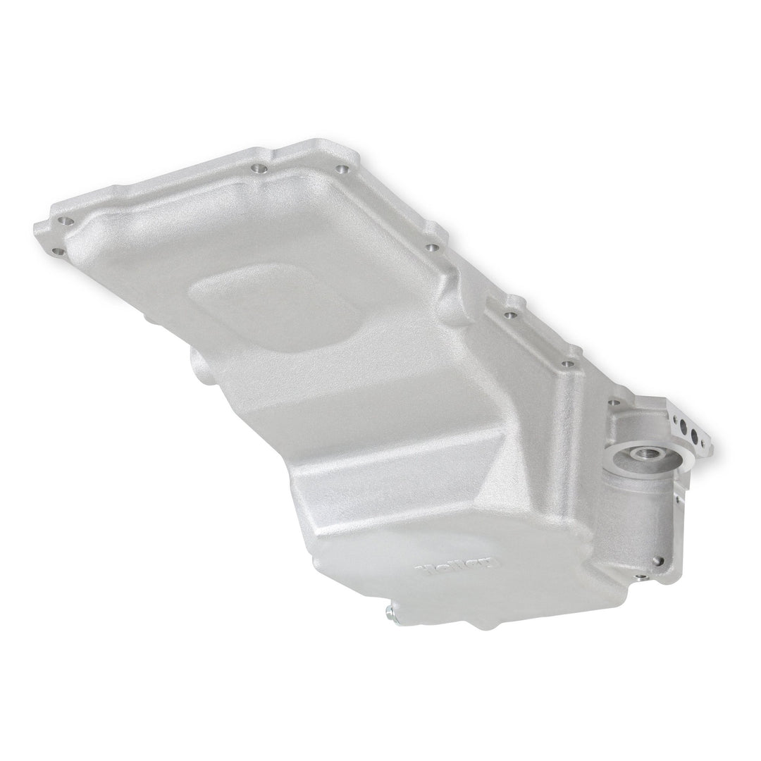 Holley GM LS Swap Oil Pan - Most Front Clearance - No Drain-Back Holes | SKU 302-5