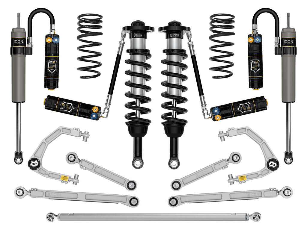 ICON 2025-2026 Toyota 4Runner 2WD 1.25-3" Lift Stage 11 Suspension System Billet (K53431)