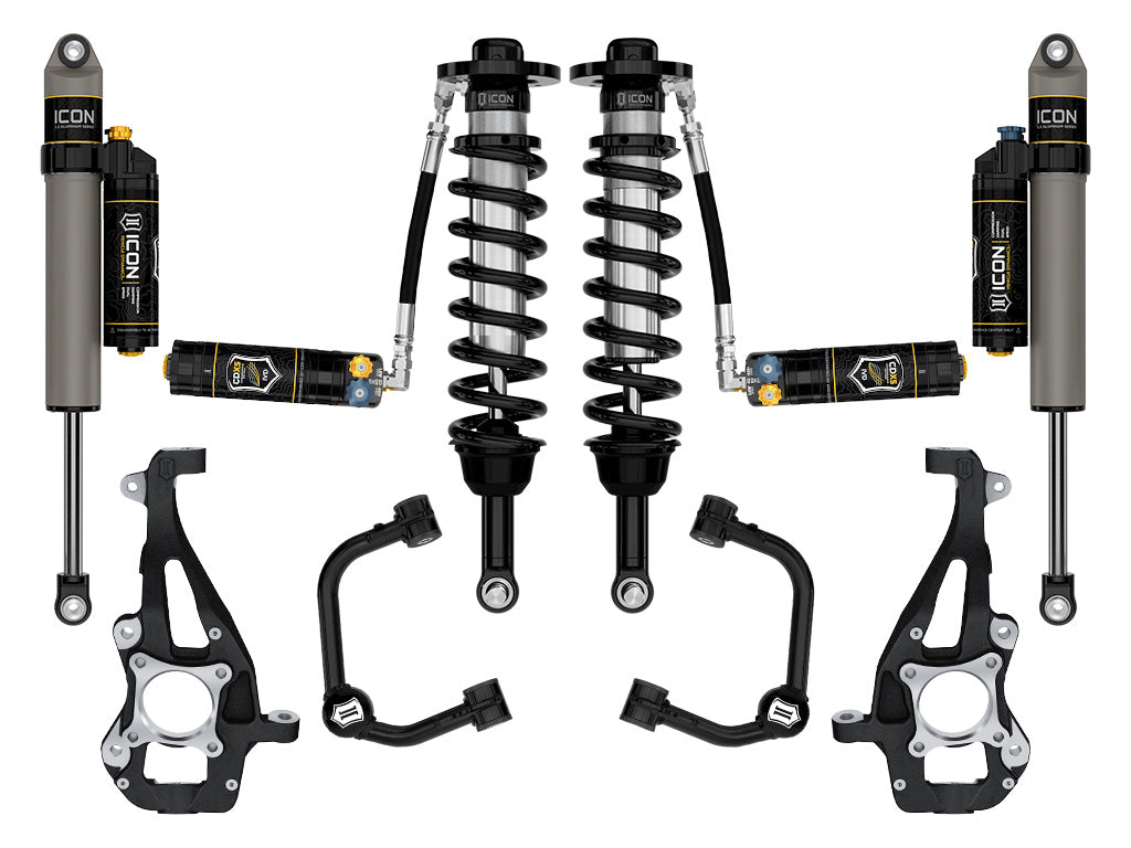 ICON 2021-2026 Ford F-150 4WD 3.5-4.5" Lift Stage 4 Suspension System Tubular CDXS