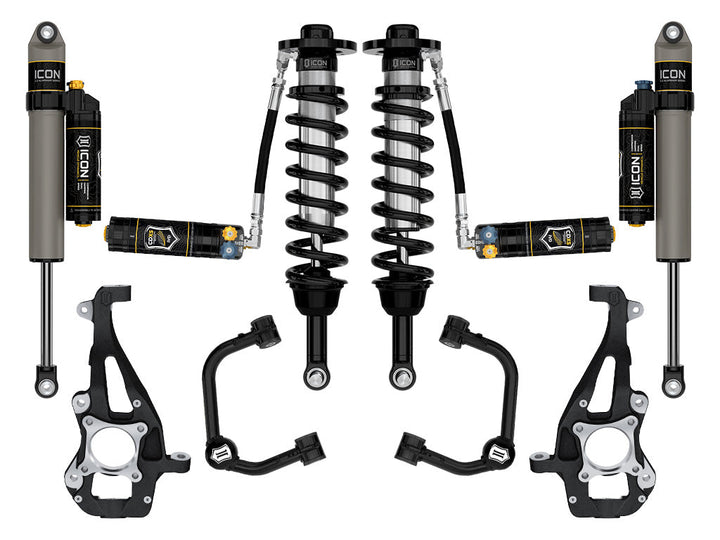 ICON 2021-2026 Ford F-150 4WD 3.5-4.5" Lift Stage 4 Suspension System Tubular CDXS