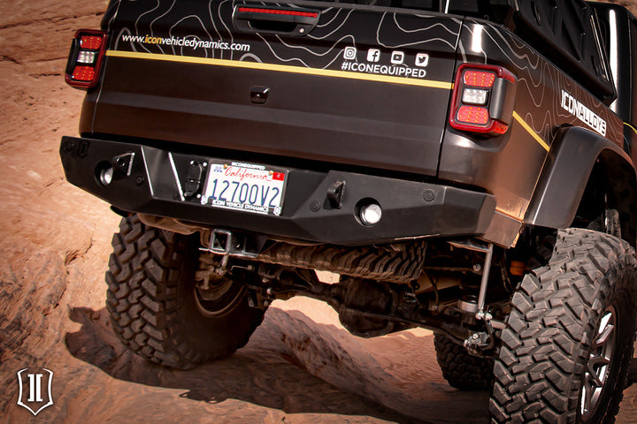 ICON Impact Armor 2020-Up Jeep Gladiator JT Pro Series Rear Bumper (25166)