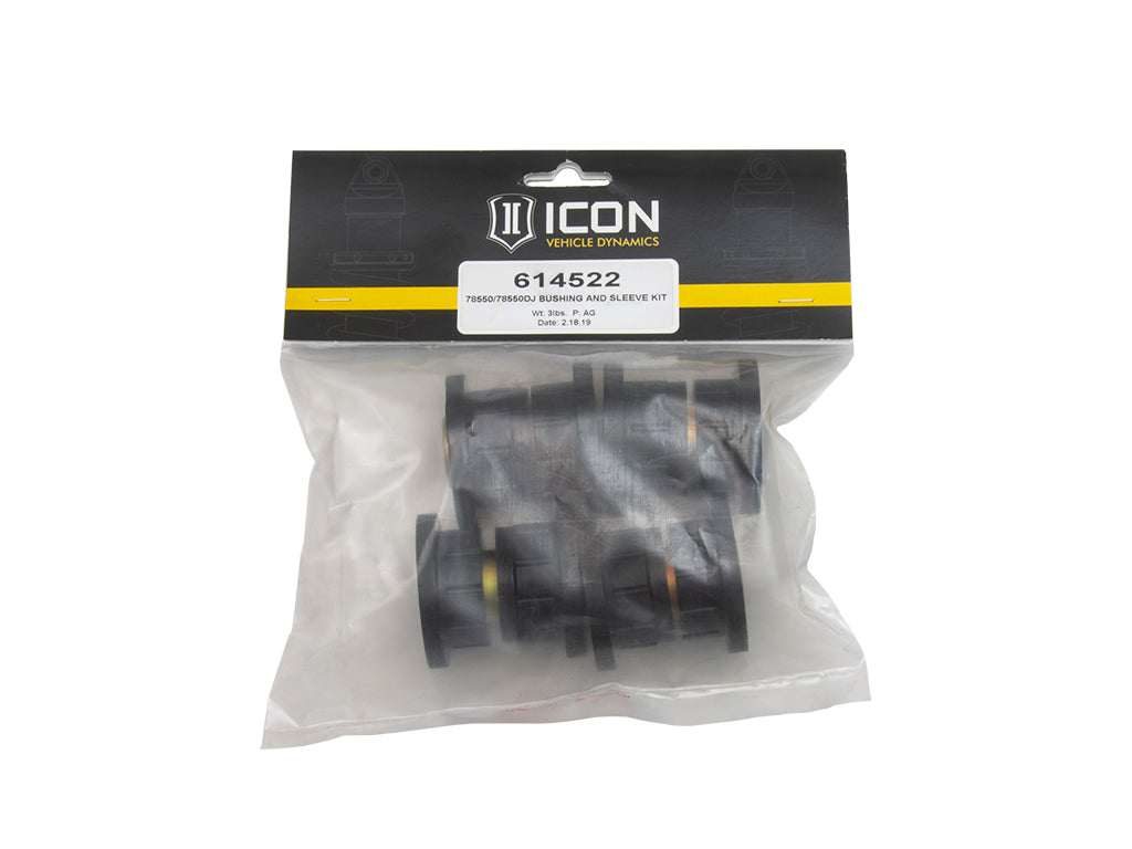 ICON 2001-2010 Chevy Silverado 2500 & 3500/GMC Sierra 2500 & 3500 Tubular UCA Replacement Bushing & Sleeve Kit