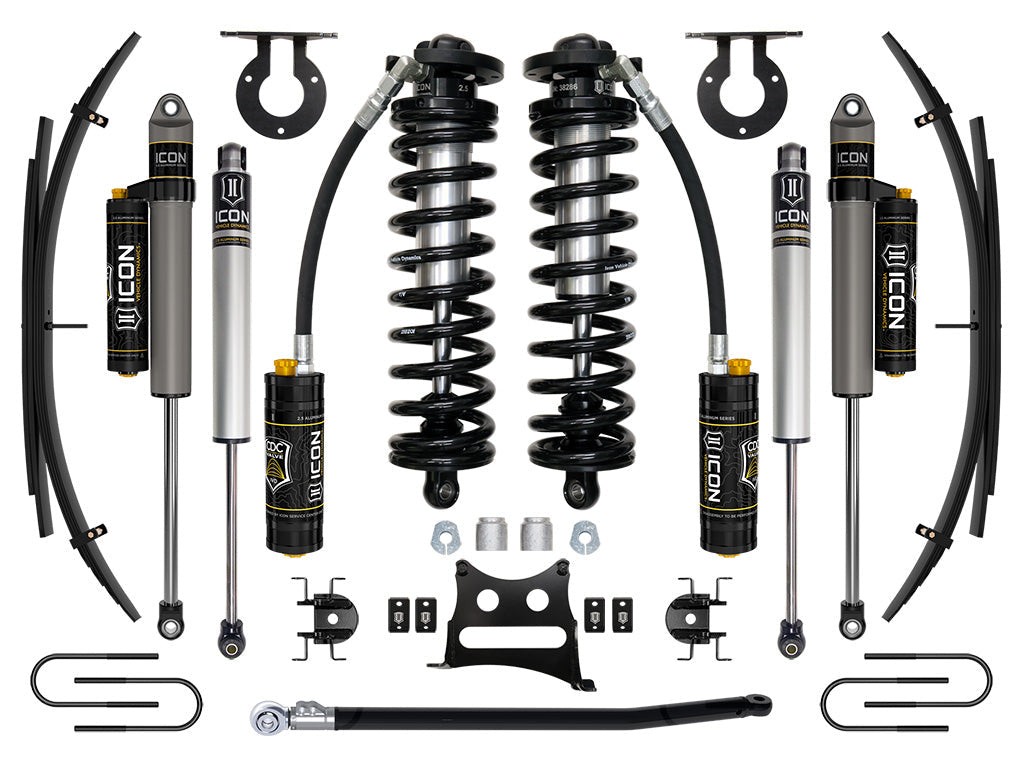 ICON 08-10 Ford F250/F350 2.5-3" Lift Stage 4 Coilover System w/ Leaf Springs (K63184)