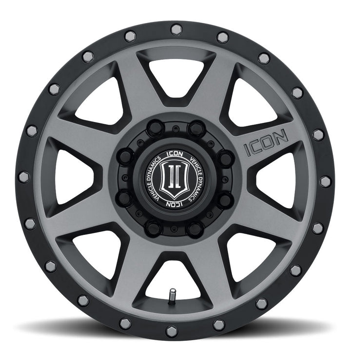 ICON Alloys Rebound HD Titanium 18x9 8x170 6mm Offset 5.25" BS (1818908152TT)