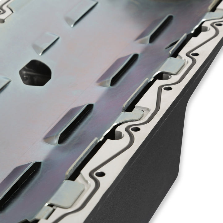 Holley Gen III Hemi Swap Oil Pan - Mid-Sump - Hellcat - Black | SKU 302-64BK