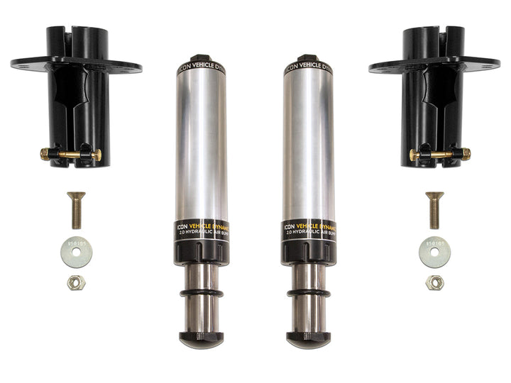 ICON 2020-2023 Jeep Gladiator/2018-2023 Wrangler JL/2007-2018 Wrangler JK Front 2.0 Hydraulic Bump Stop Kit