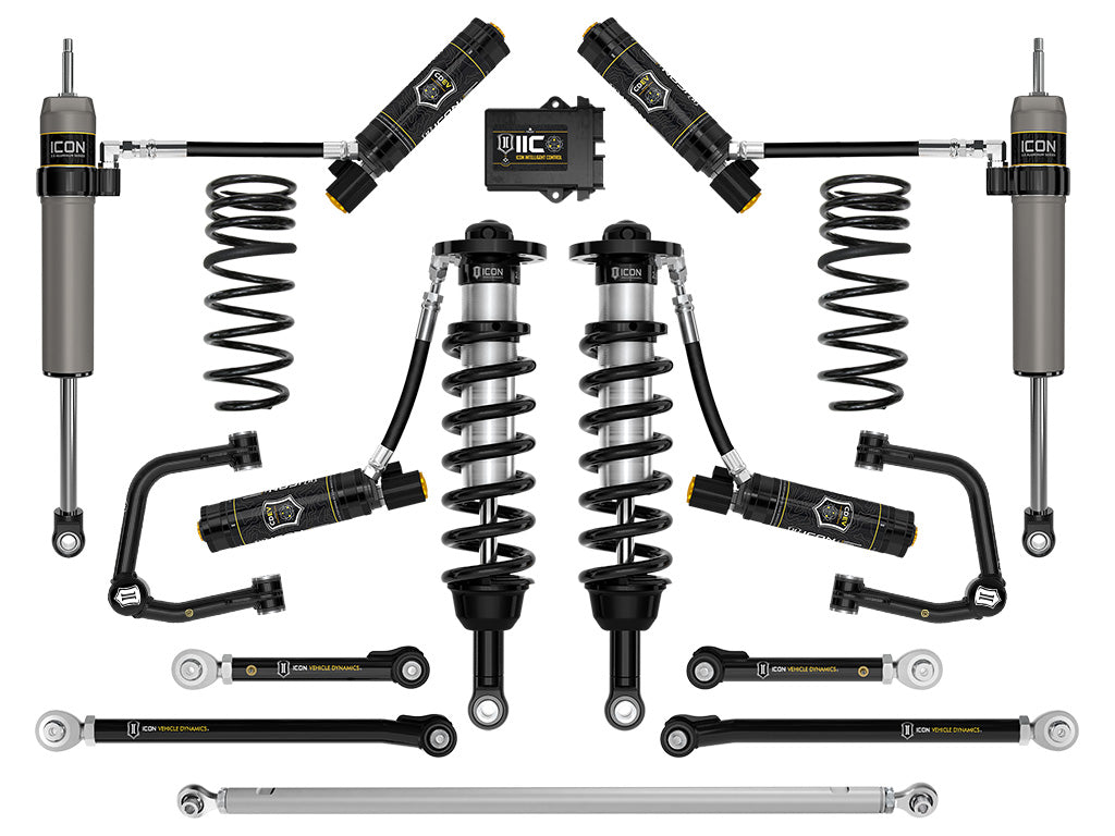ICON 2025-2026 Toyota 4Runner 2WD 1.25-3" Lift Stage 14 Suspension System Tubular
