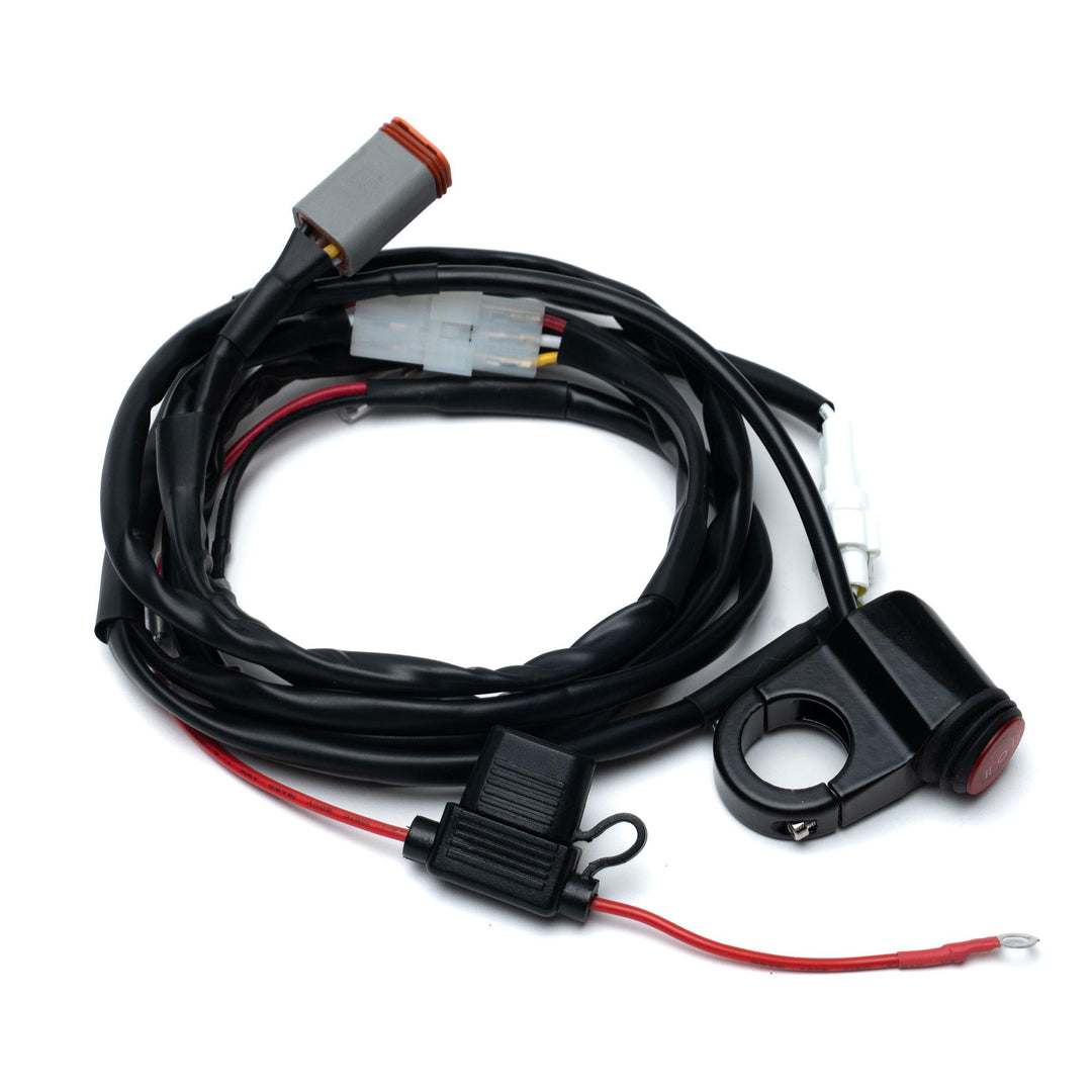 Squadron 2.0 4-pin Deutsch Motorcycle Wiring Harness w/ Switch Universal Universal 64-0057