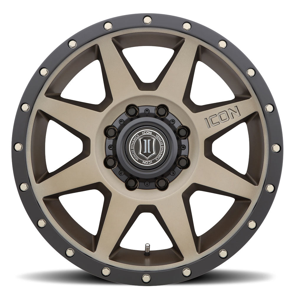 ICON Alloys Rebound Bronze 20x9 8x180 12mm Offset 5.5" BS (1820908955BR)