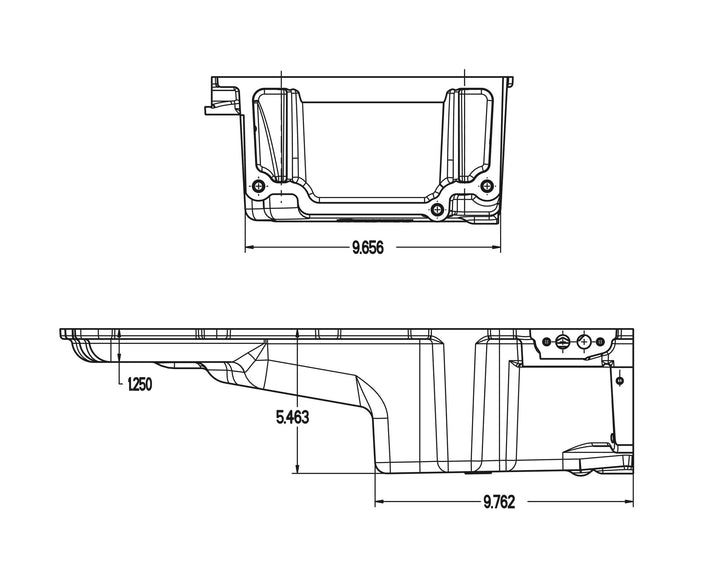 Holley GM LS Swap Oil Pan - Additional Front Clearance | SKU 302-2