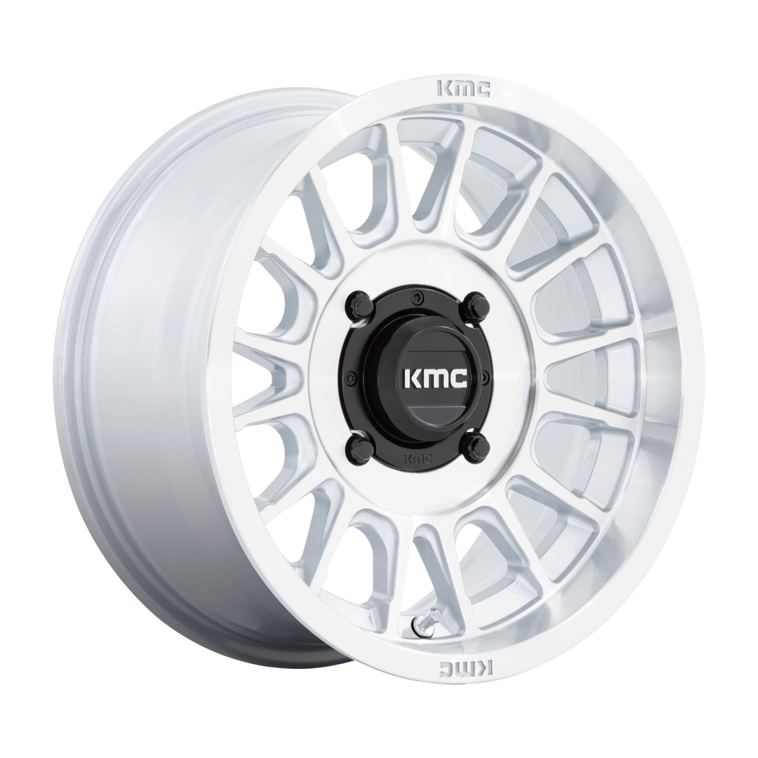 KMC KS138 Impact UTV Wheel - Silver w/ Machined Face