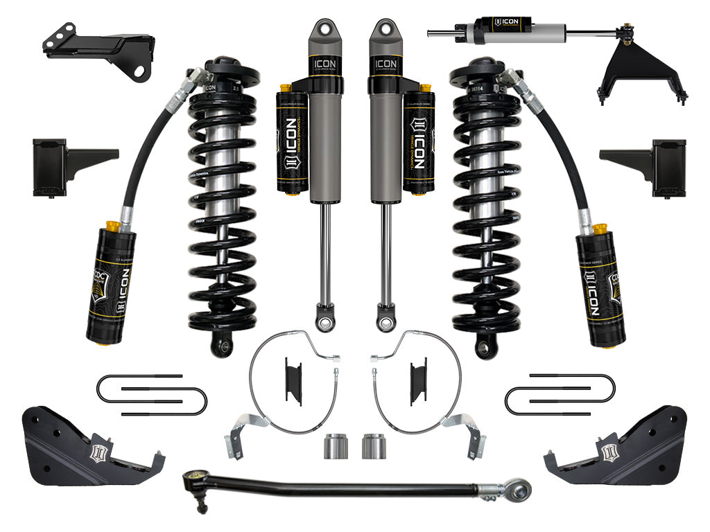 ICON 2023-2026 Ford F-250/F-350 Super Duty 4WD 4-5.5" Lift Stage 5 Coilover Conversion